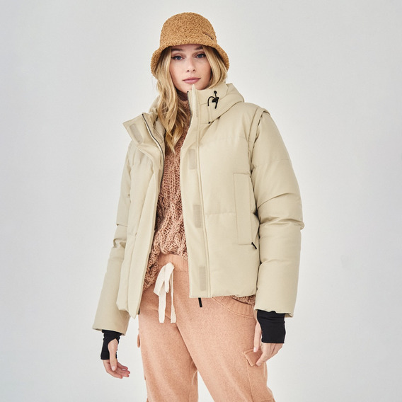 Campera Mujer Inflada Capucha Croft Parka