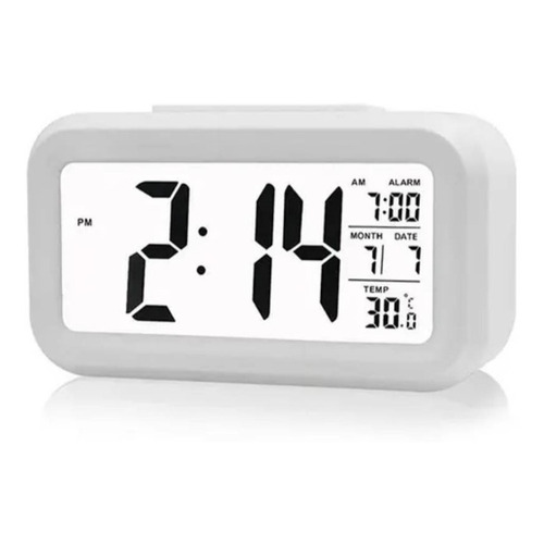 Reloj de mesa   digital Digital Clock LED  color blanco 