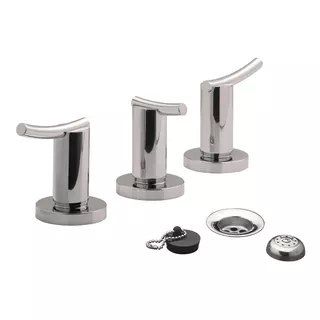 Griferia De Bidet 3 Agujeros Lever Cromo Fv Libby 295/39 Acabado Brillante