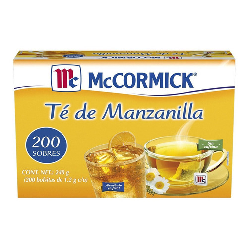 Mccormick Té De Manzanilla, 200 Sobres