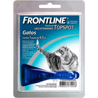 Frontline Gatos Até 10 Kg Front Line Antipulgas E Carrapatos