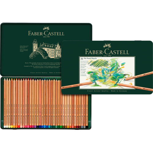 Lápiz Pitt Pastel Estuche Faber-castell X36 Colores
