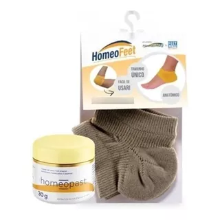  Kit Creme Hidratante Homeopast + Homeofeet (meia) - Homeomag Tipo De Embalagem Pote Fragrância Suave Tipos De Pele Para Os Tipos De Pele