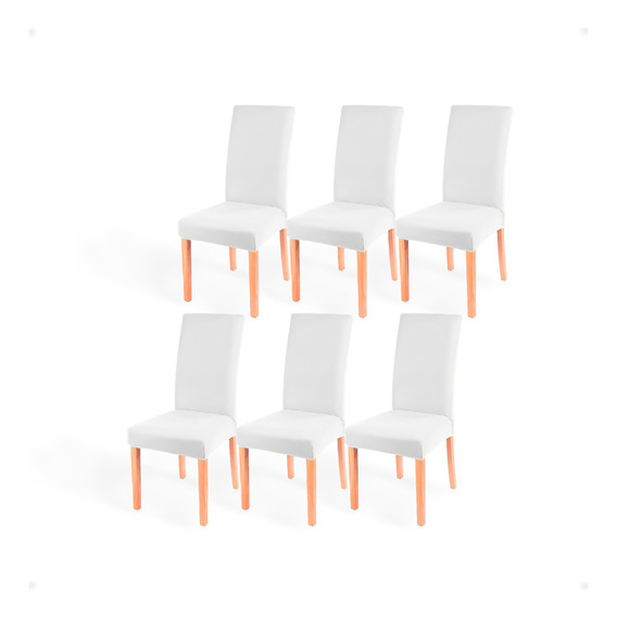 Funda De Silla Comedor Cubre Asiento Elastica Pack X6 Otec 