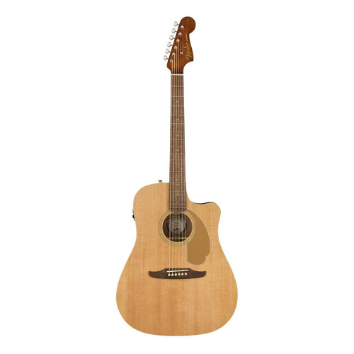 Guitarra Electroacústica Fender California Redondo Player para diestros natural satinado