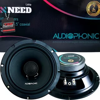 Som Kit Coaxial Audiophonic Need 110w Rms 6 Polegadas Cn650