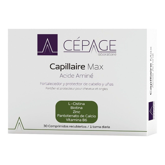 Cepage Capillaire Max Acidé Aminé Cabello Y Uñas X 30 Comp