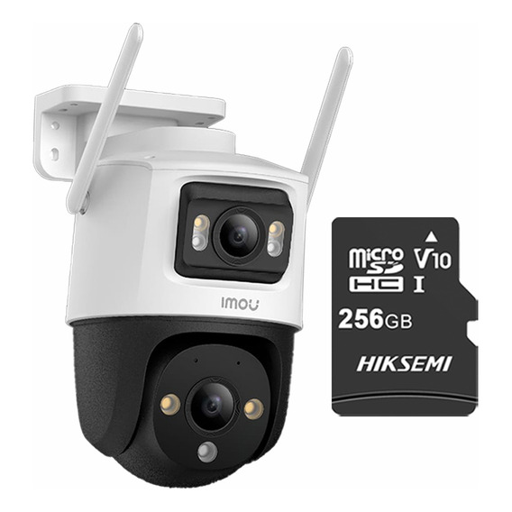 Imou Cámara De Seguridad Cruiser 8mp Ipc-s7xn-8m0wed-plus-256 Con Microsd 256gb Doble Lente Fullcolor Imou Sense Alta Definición Audio Doble Vía Detección De Humanos 8m0wed Protección Exterior Ip66