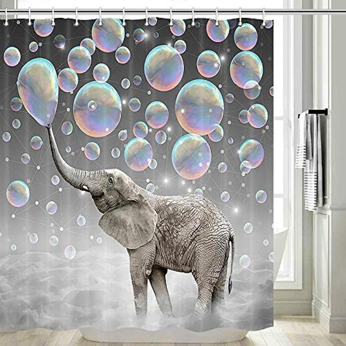 Cortinas De Baño Cortina De Ducha De Elefante 70x70