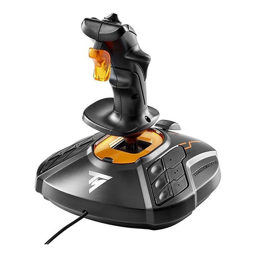 Control joystick Thrustmaster T.16000MFCS negro y naranja
