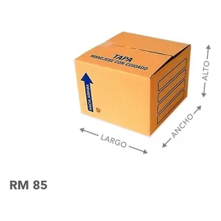 100 Cajas De Cartón Para Empaque 16x12.5x12 Cms Rm-85