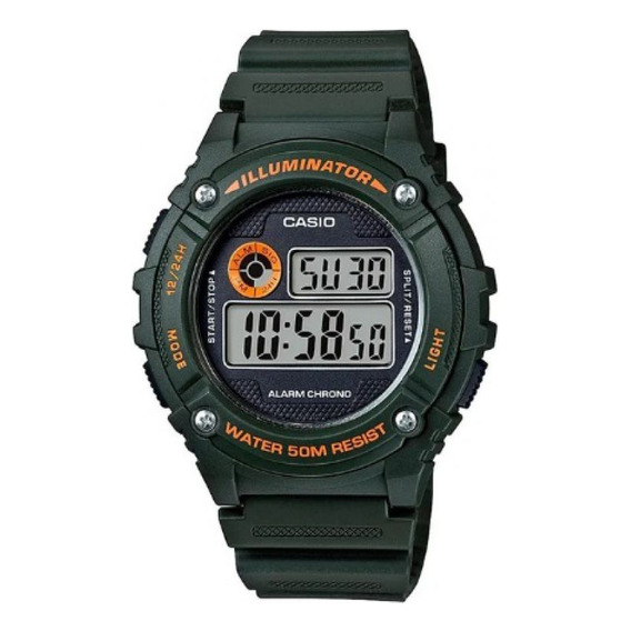 Reloj Para Hombre Casio Classic W-216h-3bvdf Verde