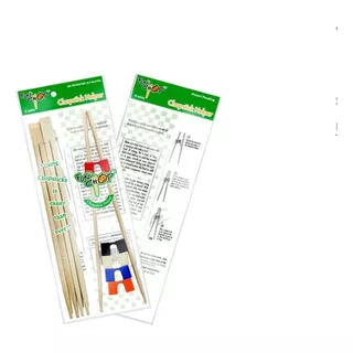 Pack 5 Unidades De Palitos De Bambú Y Ayuda Palitos P/ Sushi