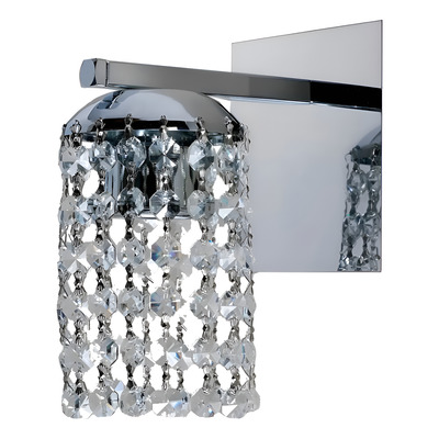 Aplique Lyon 1 Luz Cairel Deco Cristal Cromo Apto Led - Cromo