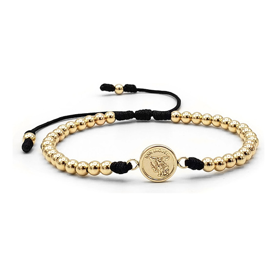 Pulsera San Miguel Arcangel Oro Laminado 18k Iconic Store