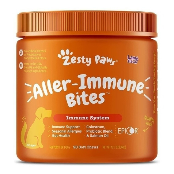 Zesty Paws Aller-immune Perros Soporte Inmune Alergias 