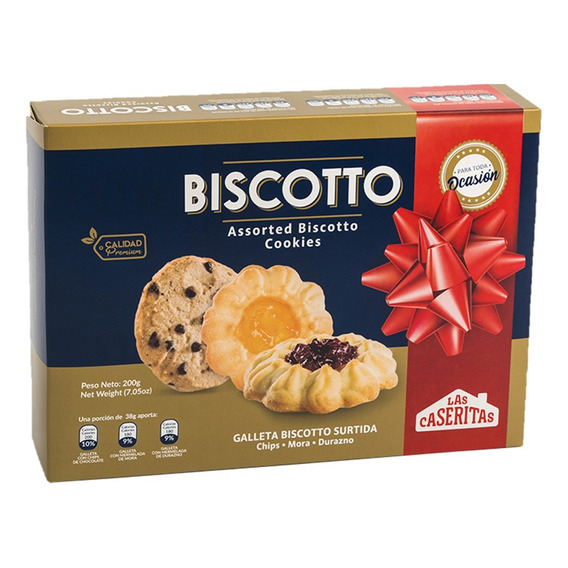 Galletas De Navidad Caseritas Biscotto Surtidas Caja X 200gr