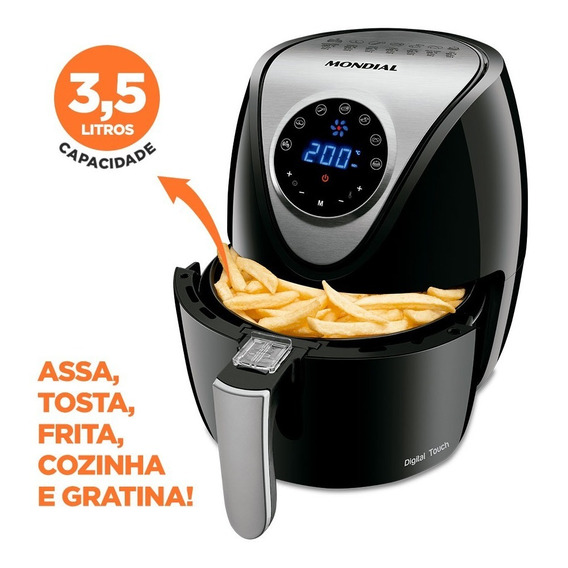 Fritadeira Elétrica Family Inox Digital Af-30 Mondial 110v