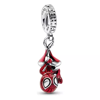 Charm Colgante Spiderman De Marvel Color Plata