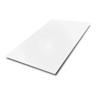 Plancha Aluminio Compuesto Blanco Pe 4mm 0.18 1.22 X 2.44 Mt