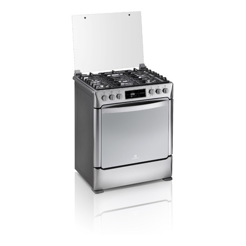 Cocina A Gas 5 Hornallas Indurama Montecarlo Grill! Inox Color Gris