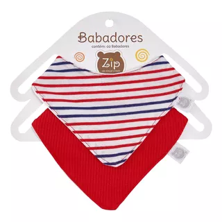 Babador Bandana Forro Impermeavel, Kit Zip, Premium