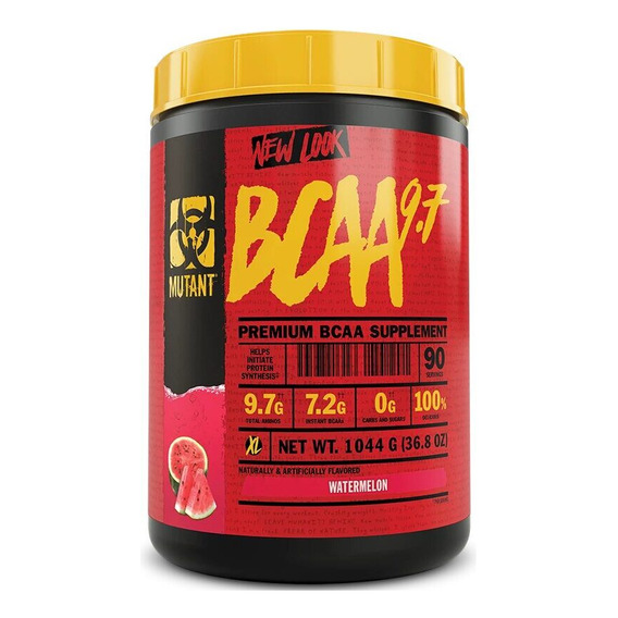 Mutant Bcaa 9.7 - 90 Servicios, Aminoácidos + Electrolitos Sabor Watermelon