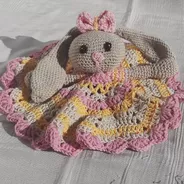 Ofelia La Coneja, Mantita De Apego Tejida Al Crochet