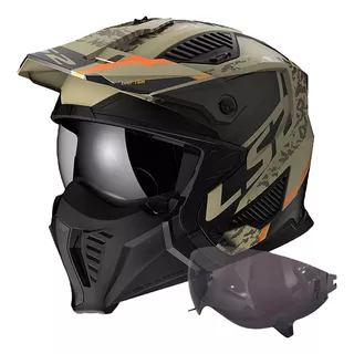 Casco Moto Ls2 Of606 Drifter Devor Arena Matte / (ece)