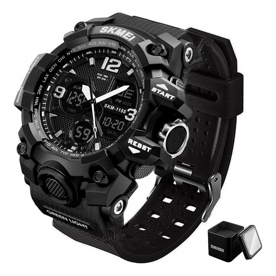 Reloj Digital Y Análogo Militar Deportivo Impermeable Hombre