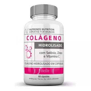 Colágeno Hidrolisado C/ Selênio Zinco E Vita C - 60caps 