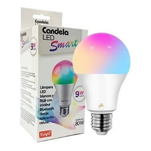 Lámpara Led Smart 9w Wifi Bluetooh Colores Rgb Candela X10 U