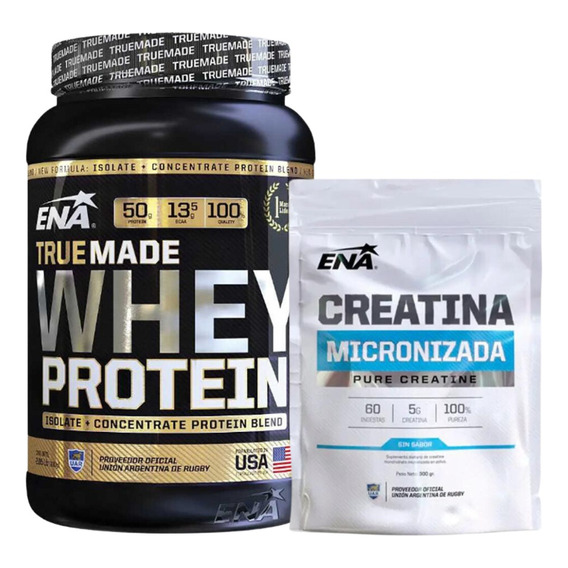 Combo Ena Whey Protein Vainilla 903g+ Creatina S/neutro 300g