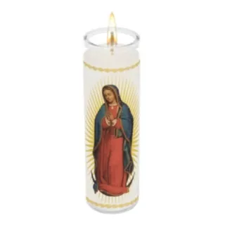 Veladora Grande Virgen Guadalupe 10 Piezas Hermoso Regalo