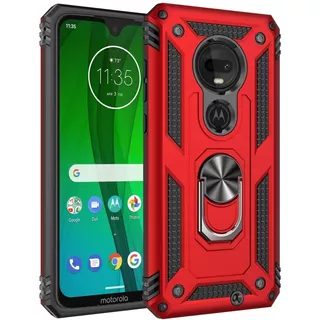 Funda Uso Rudo Para Moto  G7 Plus + Cristal Templado