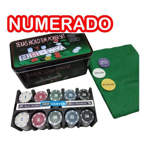 Poker Numerado 200 Fichas Nuevos Sellados * Cod 300-500-n