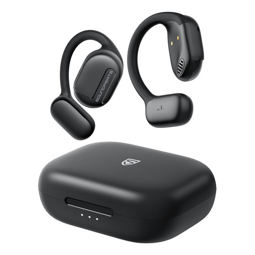 Audífonos Soundpeats Gofree Con Bluetooth/conducción X Aire Color Negro Luz Negro