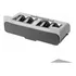 Especiero Plegable Organizador 6 Frascos Cocina Estante Blanco Y Gris
