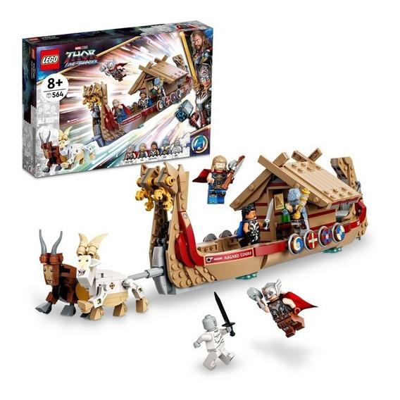 Kit De Construcción Lego Marvel Barco Caprino 76208 564 Piezas 3+