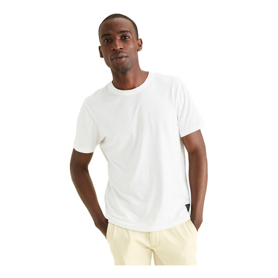 Polera Hombre Original Tee Slim Fit Blanco Dockers