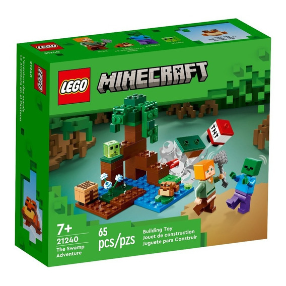 Lego® Minecraft - La Aventura En El Pantano (21240) Cantidad de piezas 65