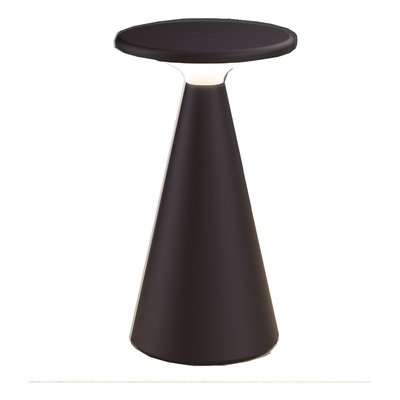 Velador De Mesa Space Negro Inalámbrica Led Mc