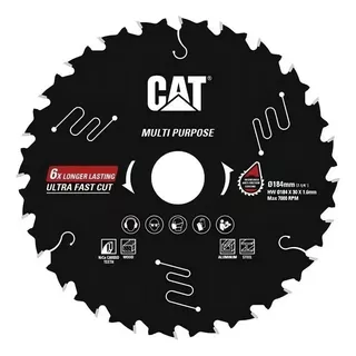 Disco Sierra Circular Cat 184mm Multi. 24 Dientes Da08201