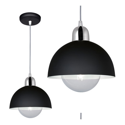 Lampara Colgante Moderna, Detalles En Cobre Y Cromo.(medium)