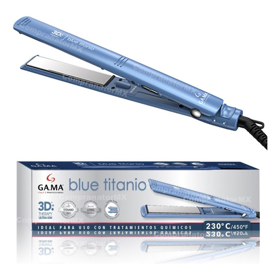 Plancha Cabello Profesional Elegance 3d Blue Titanio Iones