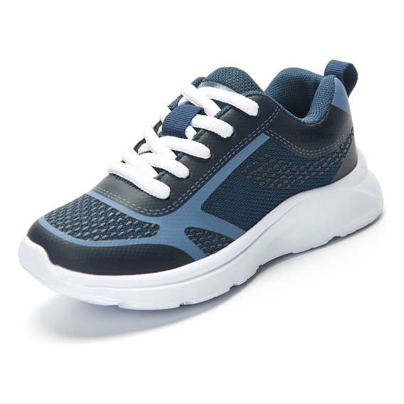 Zapatilla Deportiva Azul Y Celeste Niños Wake