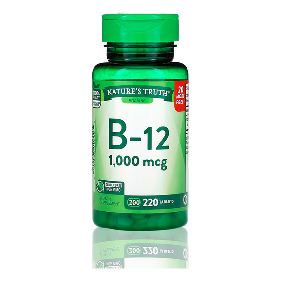 Vitamina B12 Nature's Truth 1,000 Mcg 220 Tabletas