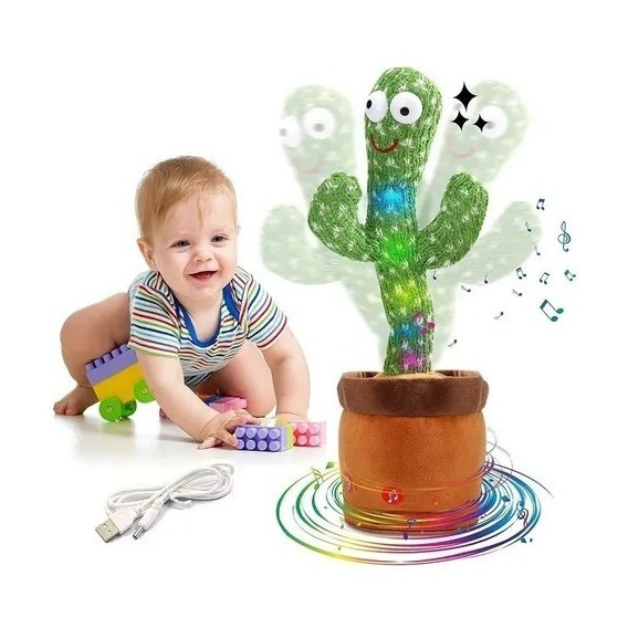 Cactus Bailarin Con Musica 120 Canciones Repite Voces Usb