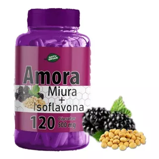 Amora Miura Com Isoflavonas 120capsulas 500mg Sabor Sem Sabor