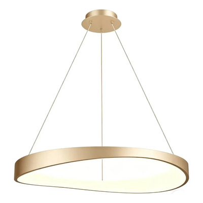 Lampara Colgante Noruega Led Cct Diseño Dorado Luz Desing Dorado